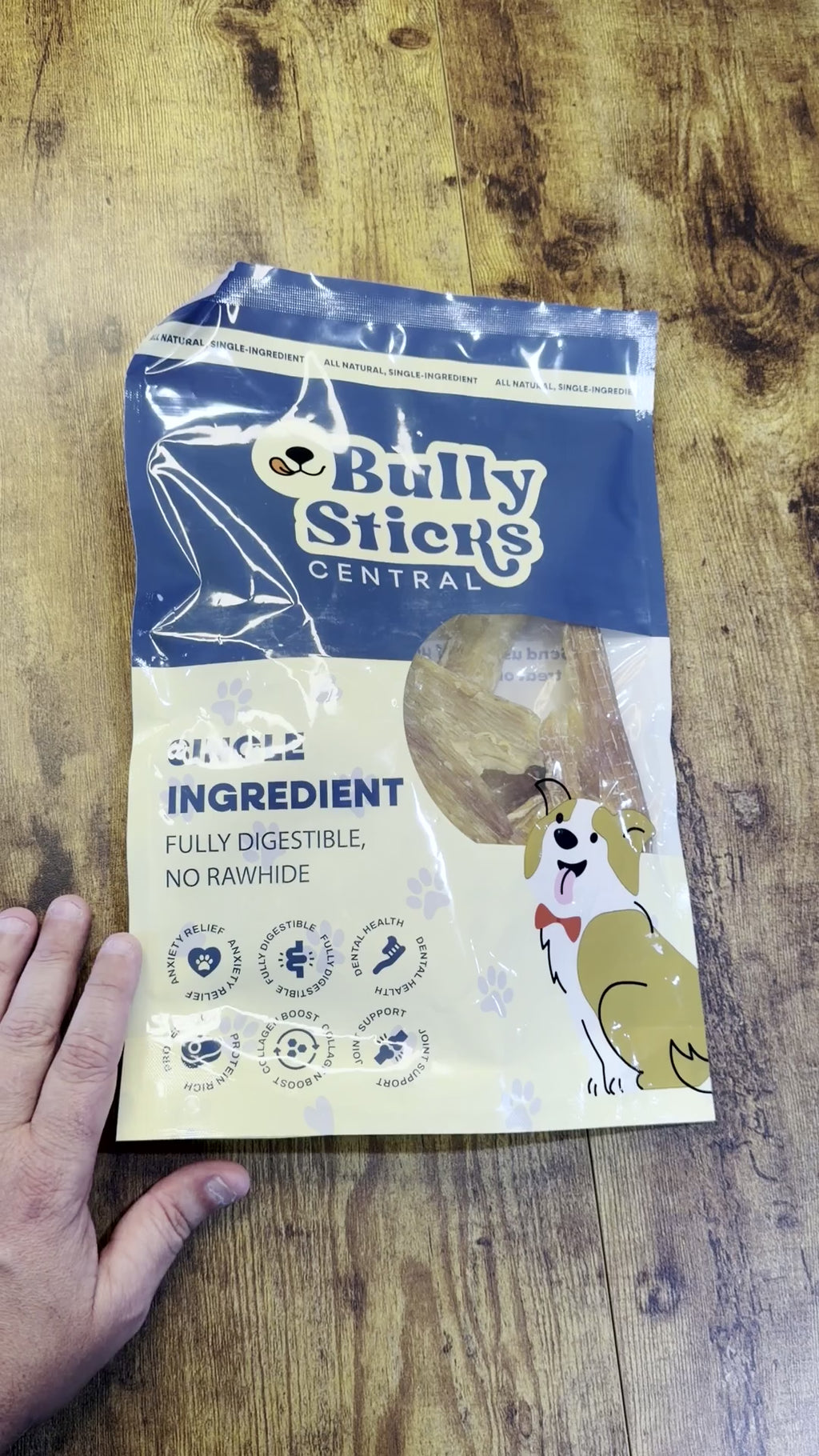 Beef tendons for dogs video