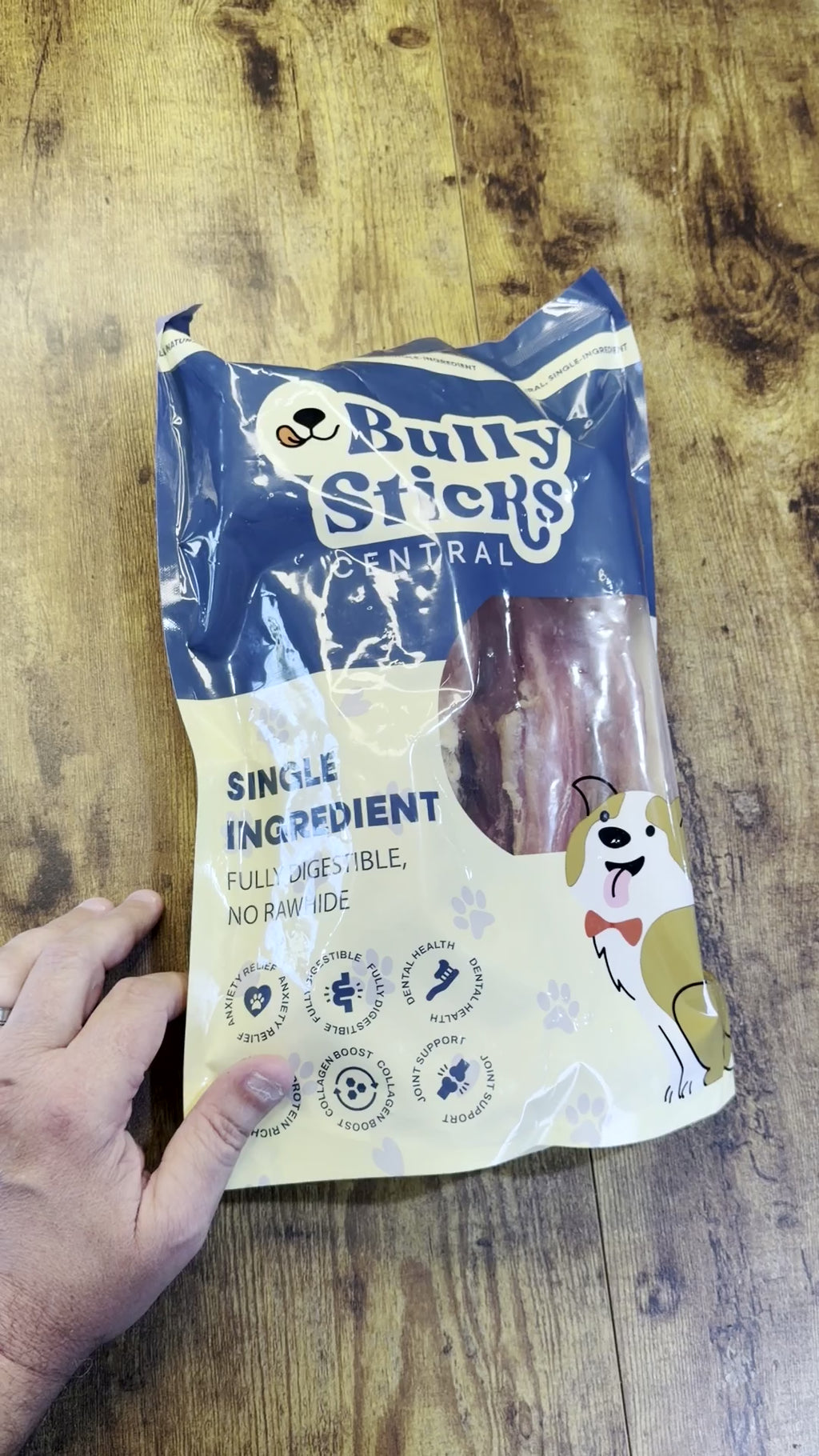 Beef backstrap tendon strips for dogs video