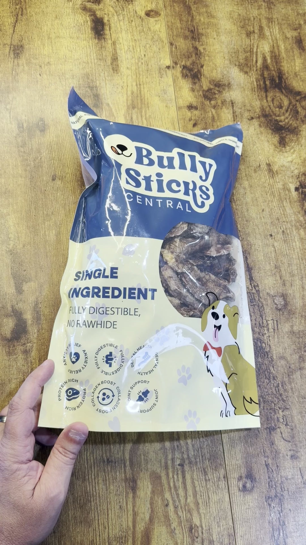 Beef lung chunks for dogs video