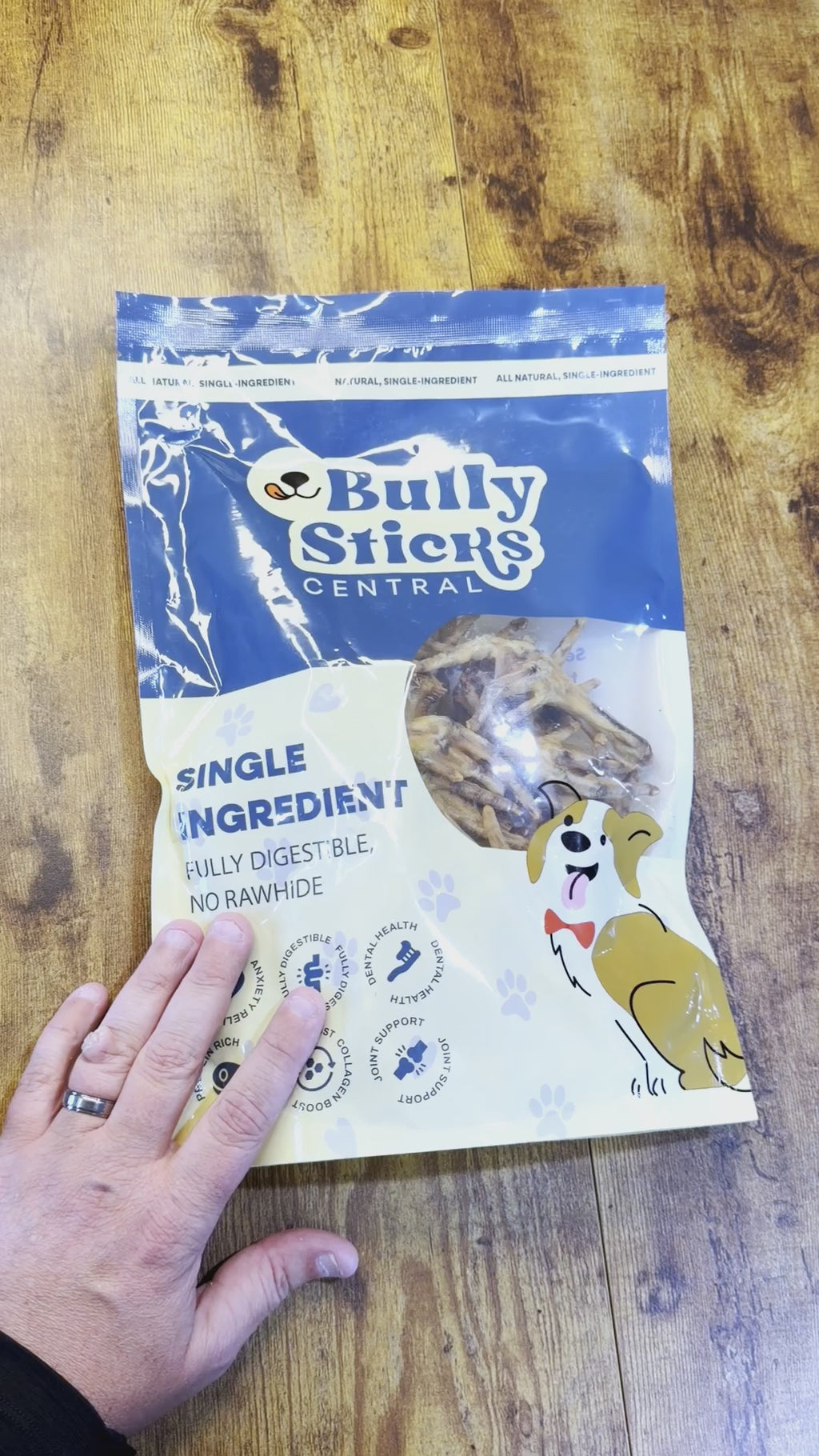Dehydrated chicken feet for dogs video