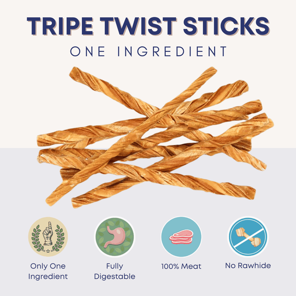 10" Tripe Twist Sticks - Bully Sticks Central