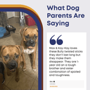 12" Braided Gullet Sticks For Dogs - Bully Sticks Central