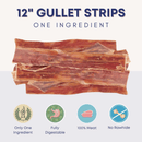 12" Gullet Strips For Dogs - Bully Sticks Central