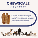 6" Half Beef Trachea Strip - Bully Sticks Central