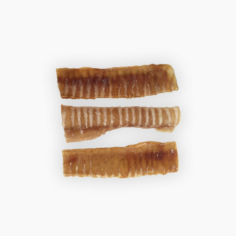 6 Inch Half Beef Trachea Strip - Bully Sticks Central