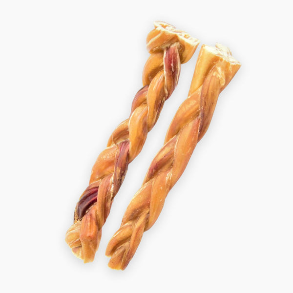 6 Inch Standard Braided Bully Sticks - Bully Sticks Central